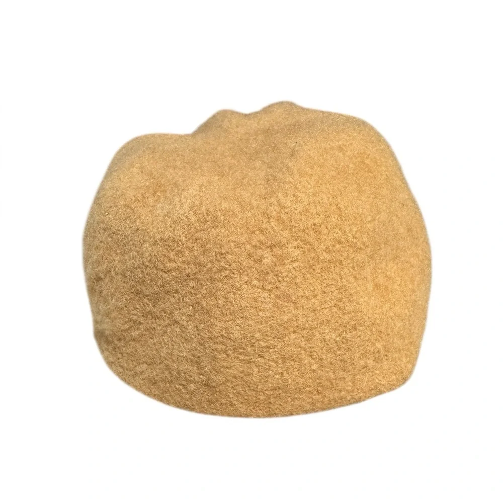 Wool Felt Baker Boy Hat Tan Beret Hat Boiled Wool